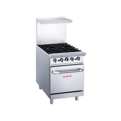 Premium 4-Burner Gas Range with Oven - DCR24-4B