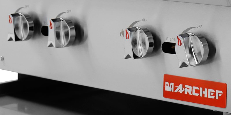 mgg24 mf series commercial gas griddle dual burners