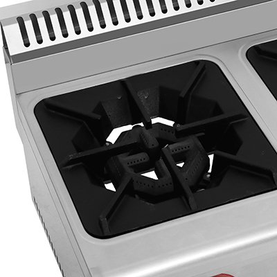 commercial 3 burner stove with flame safety