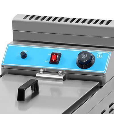 gf 182 commercial double basket gas fryer