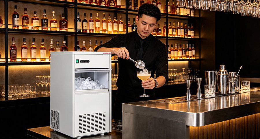 Different Ice Types for Commercial Use crescent ice vs cube ice commercial