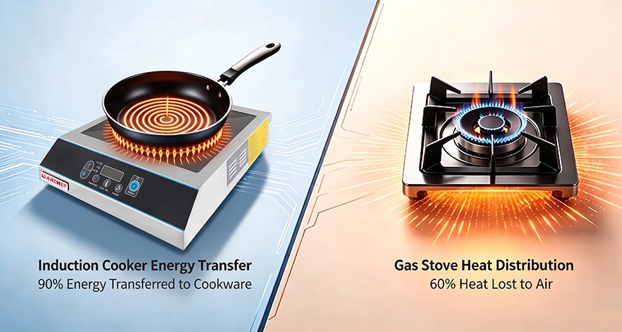 induction cooking energy efficiency