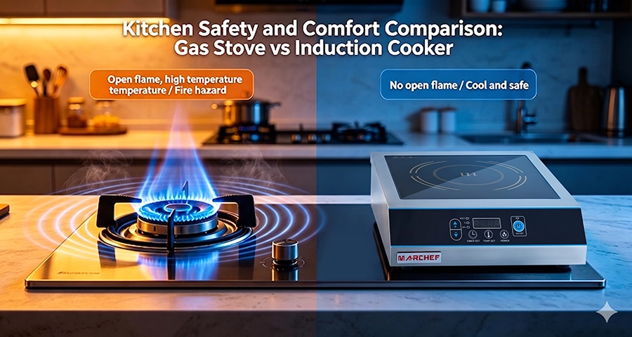 safe commercial kitchen induction