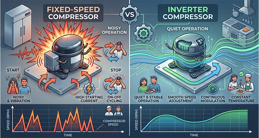 fixed frequency vs. inverter compressors what is the engineering behind quieter commercial refrigeration (7)