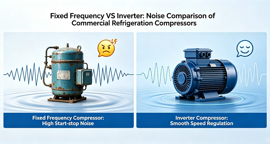 inverter compressor vs fixed frequency commercial refrigeration
