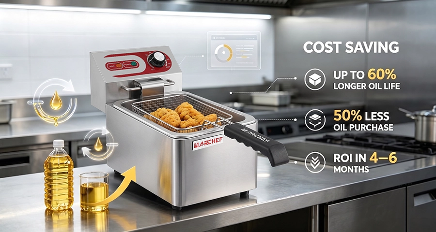 Built-in filtration fryer ROI