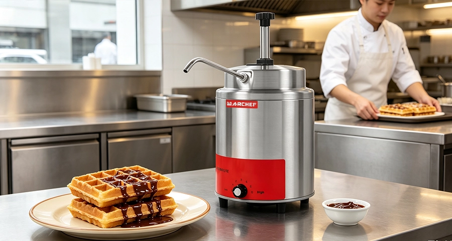 portion control sauce dispenser for commercial kitchen